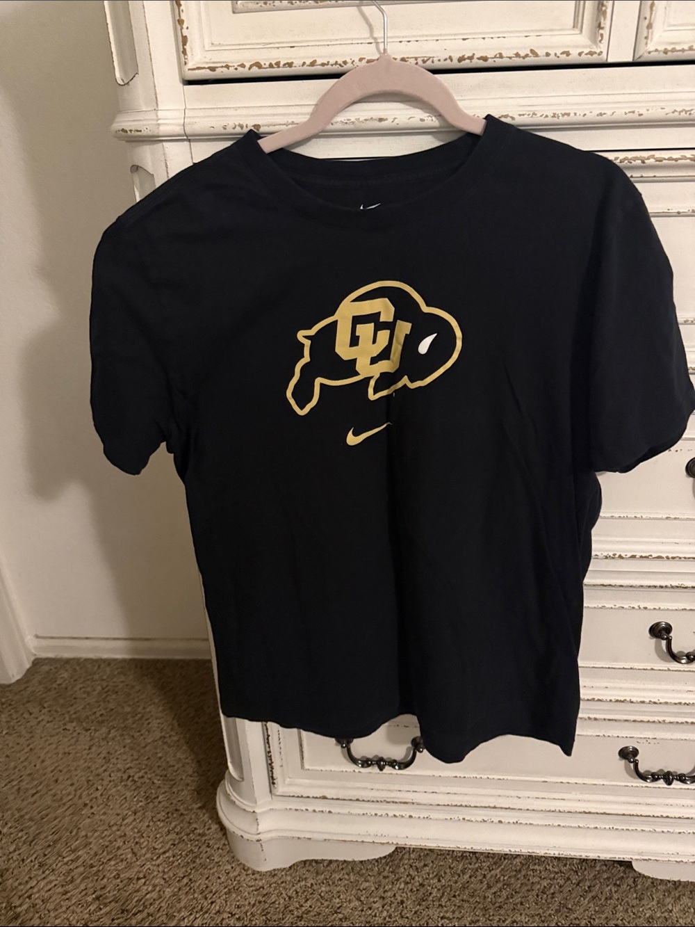 Nike Black Tee with Gold Buffalo Logo